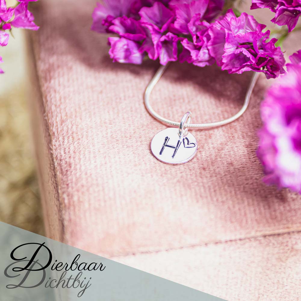 Ketting met letter/naam | Ø10mm/15mm | Zilver
